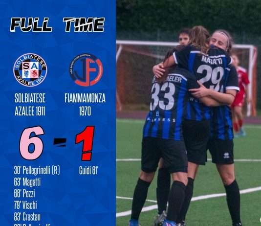Solbiatese travolgente, dopo il pari… l’uragano nerazzurro La Solbiatese Azalee travolge il Fiammamonza